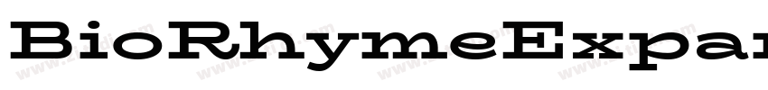 BioRhymeExpanded Bxt字体转换